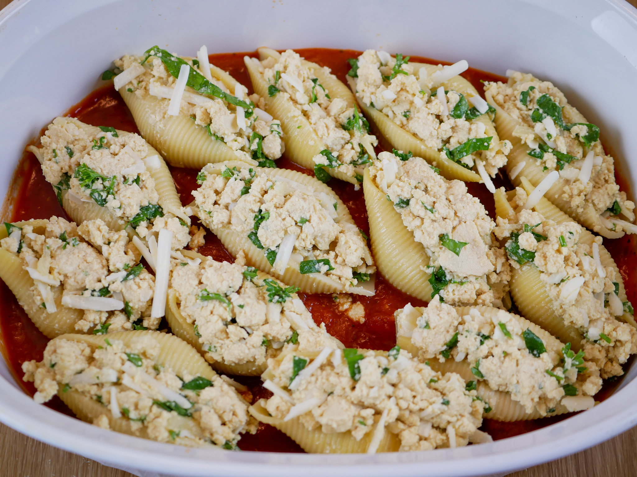 Italian Jumbo Shells Stuffed with Vegan Ricotta Easy Smart Vegan