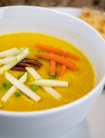 Recipe for Roasted Butternut Squash and Celeriac with Granny Smith Apple Soup